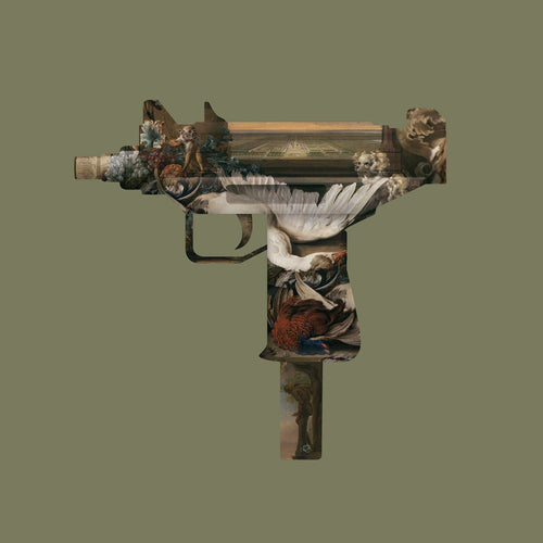 A Beautiful Thing is Never Perfect Limited Edition Magnus Gjoen Baroque NeoClassical Decoupage Gun Neoclassicism Rococo Modern Abstract Art Gallery Wiltshire 
