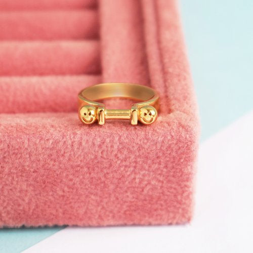 Happy T-Bar Ring
