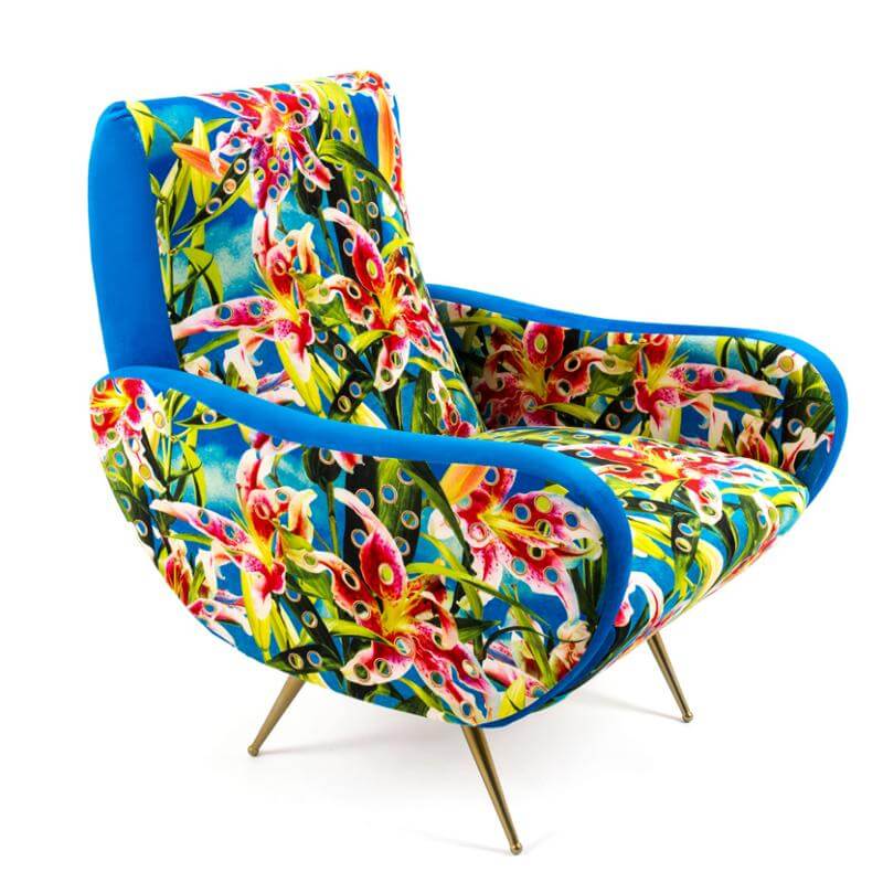 Armchair Flowers with Holes