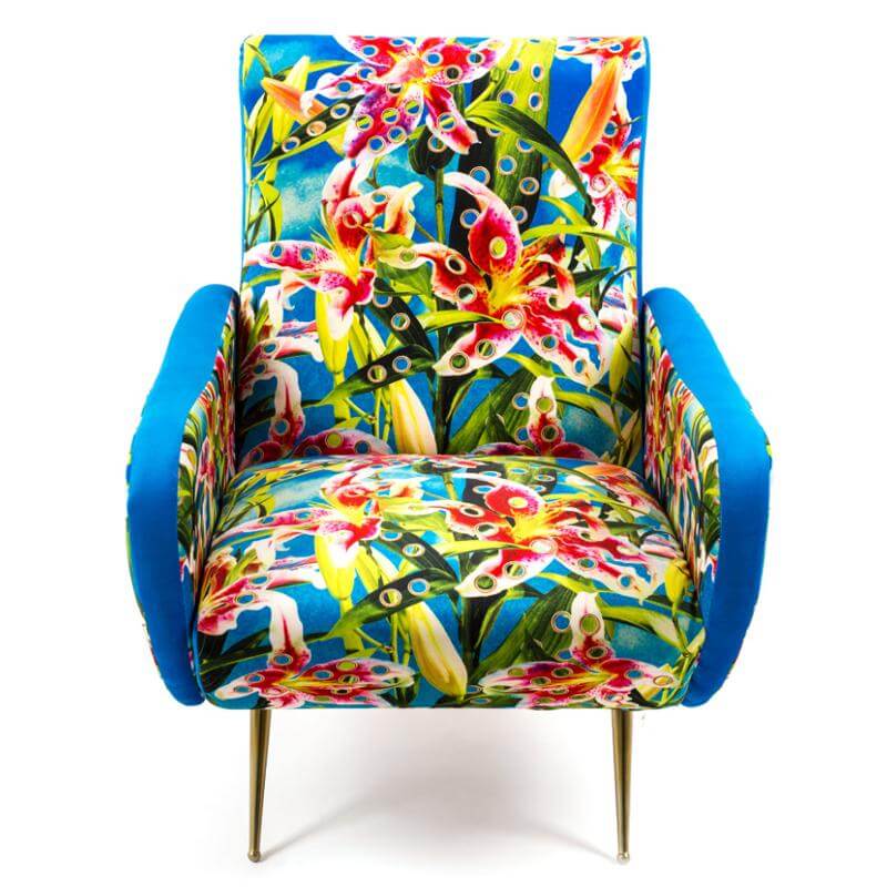 Armchair Flowers with Holes