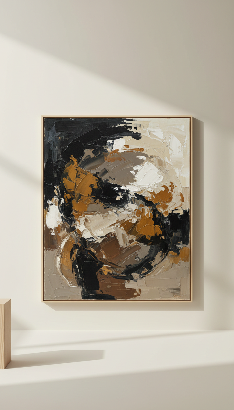 Abstract Oil Painting on Canvas