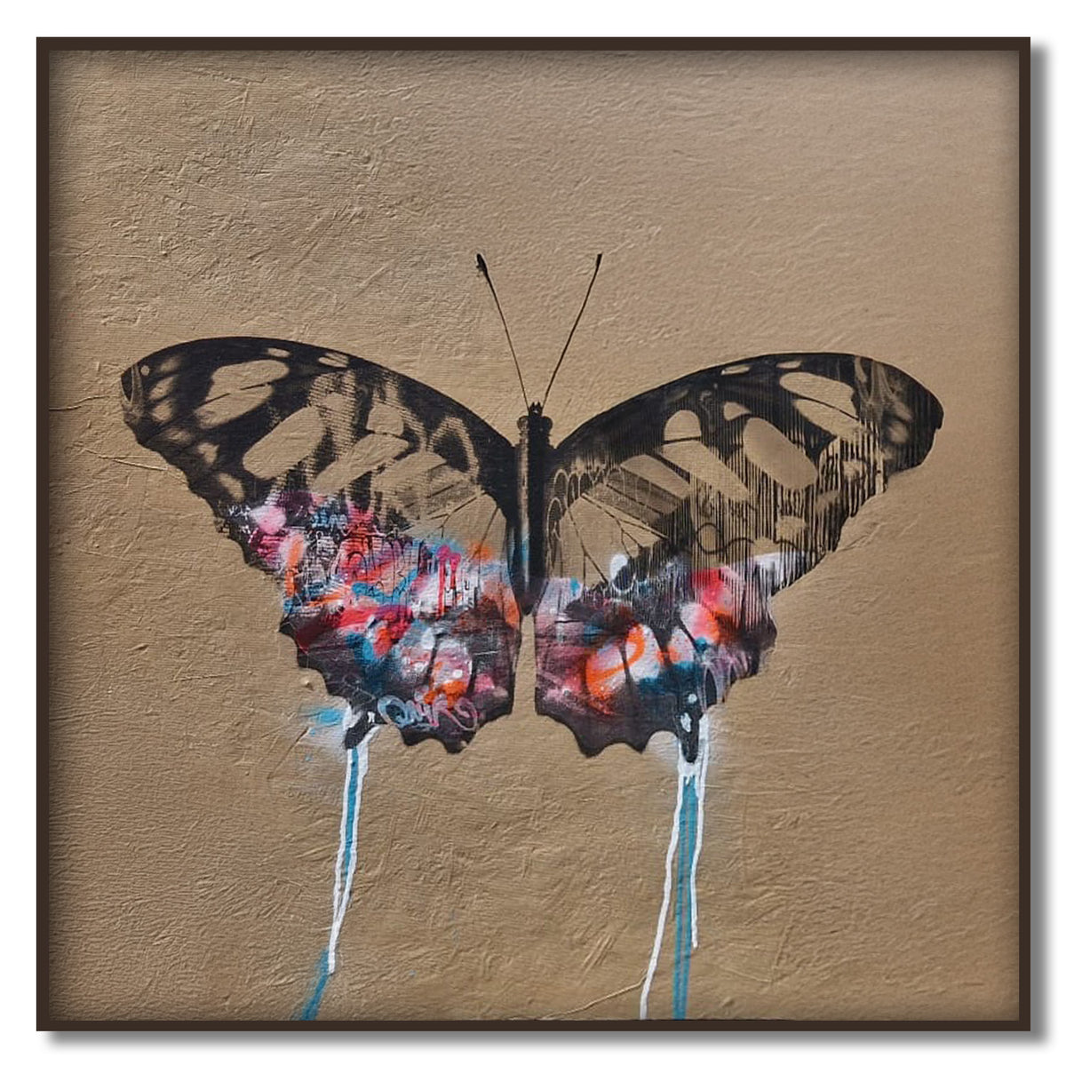 Butterfly Graffiti - Natural Original