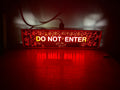 Do not enter - Hospital Lighting