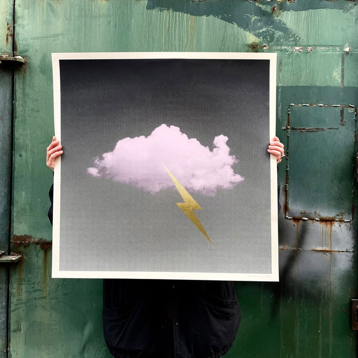 A Bigger 'Little Fucking Cloud' Pink & Gold